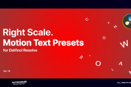Right Scale Motion Text Presets Vol. 14 for DaVinci Resolve 47490870