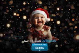 Twinkle Bokeh Photoshop PNG Overlays