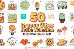 Free Download:Groovy Vibes Lottie Collection 59258521