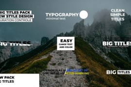 Big Titles 1.0 | After Effects 42320345