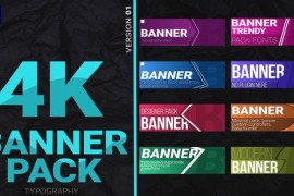 Banner pack MOGRT 4K 45698001