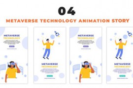 Metaverse Technology 2D Character Design Instagram Story 48658100
