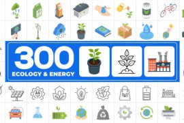 300 Icons Pack - Ecology & Energy 46569012