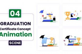 Graduation Certificate With Medal Illustration Animation 52777824