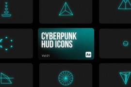 Cyberpunk HUD Icons 01 for After Effects 43989448