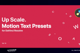 Up Scale Motion Text Presets Vol. 14 for DaVinci Resolve 47490920