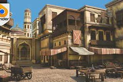Udemy – Blender Stylized Arabian Market Environment: Build 3D Scene