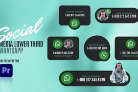 Social Media Lower Thirds WhatsApp - Premiere Pro 48885033
