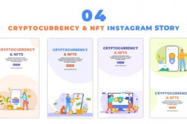 Cryptocurrency and NFT Investment Flat Vector Instagram Story 48625156