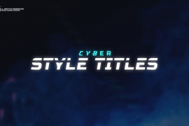Cyber Style Titles Pack / AE 48279888