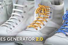 Free Download:Blender Market – Laces Generator 2.0