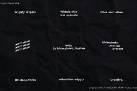 Wiggly Titles 1.0 / After Effects 47814901