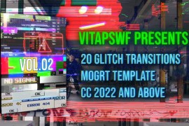 Glitch Transitions Vol. 02 | MOGRT 48878977
