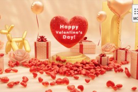 Valentine Day 3D Logo Intro - MOGRT 50434576