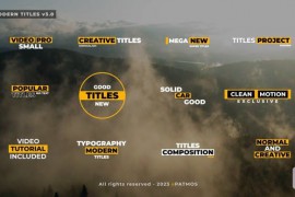 Modern Titles v3.0 | Premiere Pro 45689675