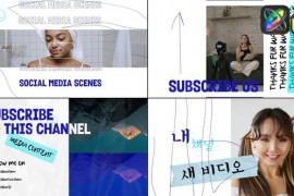 Modern Social Media Endscreens for FCPX 50345820