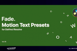 Fade Motion Text Presets Vol. 05 for DaVinci Resolve 47043789