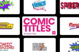 Comic Titles for After Effects 45671880