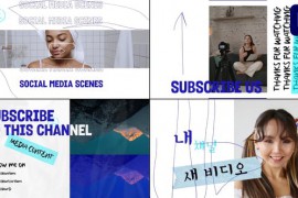 Modern Social Media Endscreens for Premiere Pro 51756406