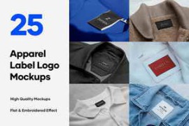 25 Apparel Tag & Labels Logo Mockups