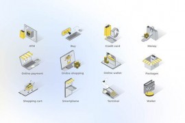 Shopping - Isometric Icons 49871283