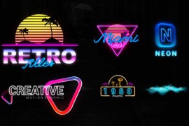 Neon Creative Titles 33399703