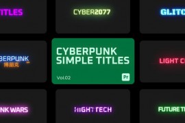Cyberpunk Simple Titles 02 for Premiere Pro 45211214