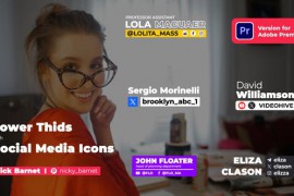 Lower Thirds with Social Media Icons 52315934