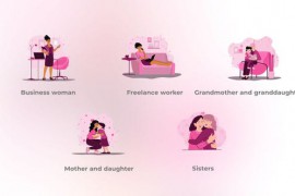 Female Family - Flat Female Elements Concept 48039289