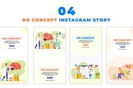 Health Checkup 2D Character with Doctor Instagram Story 48624092