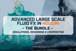 CGCircuit – Advanced Large Scale Fluid FX in Houdini Part 1 & Part 2