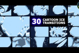 Cartoon Ice Transitions | DaVinci Resolve 42343242