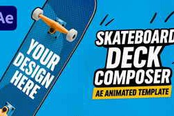 Free Download:Skateboard Deck AE Template – 4 Animations - Custom Deck Creator 59341189