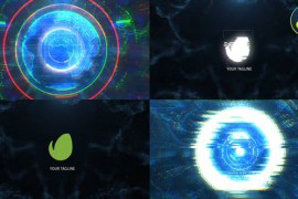 Planet Glitch Logo for DaVinci Resolve 44919000