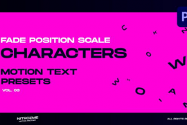 Characters Motion Text: Fade Position Scale Vol. 03 for Premiere Pro 45890317