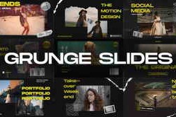 Free Download:10 Grunge Slides 64116118