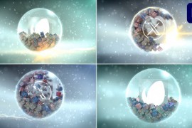 Snow Globe Christmas Logo for Premiere Pro 49277034