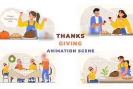 Thanks Giving Animation Scene 42925408