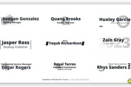 Modern Typography Titles | DR 46559230