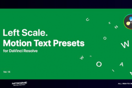 Left Scale Motion Text Presets Vol. 14 for DaVinci Resolve 47490839
