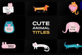 Cute Animal Titles | Premiere Pro 48814769