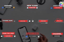 Youtube Subscribe Buttons | FCPX 34031394