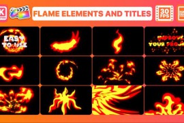 Flame Elements And Titles | FCPX 33061492