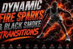 Free Download:Dynamic Fire Sparks & Black Smoke Transitions DaVinci Resolve 63632368