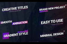 Modern Gradient Titles (FCPX) 51981716