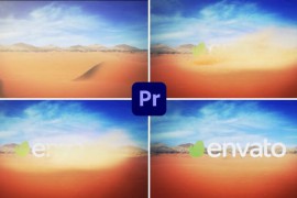 Epic Desert Sand Dune Logo Text Reveal 45571253