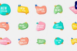Abstract Forms Lower Thirds for After Effects 45318301
