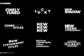 Glitch Typography Titles | AE 47420316