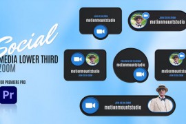 Social Media Lower Thirds Zoom - Premiere Pro 48886408