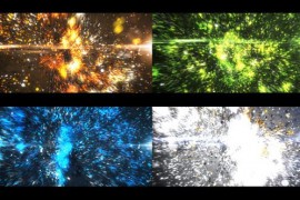 Glowing Particles Logo Reveal 8502158